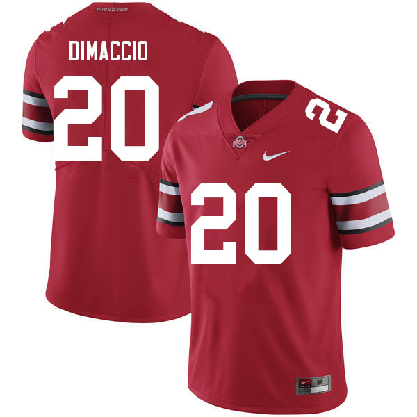 Men #20 Dominic DiMaccio Ohio State Buckeyes College Football Jerseys Sale-Red